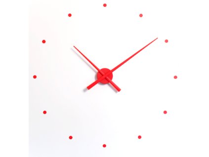 Designové nástěnné hodiny OJ červené 50cm
