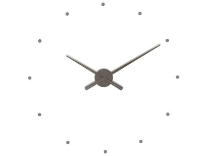 Designové nástěnné hodiny OJ grafitové 80cm