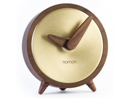 Designové stolní hodiny Atomo Gold 10cm