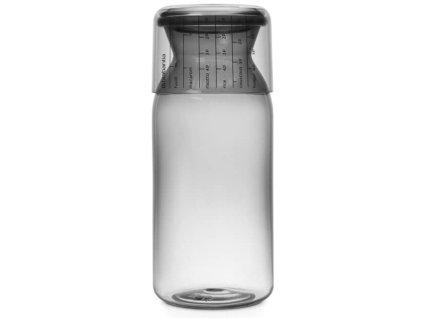 Dóza s odměrkou ve víku 1,3 L - tmavě šedá