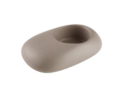 Svícen "Stone" 10x6x3 cm - hnědý