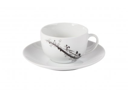 Presso šálek s podšálkem 150 ml z kolekce porcelánu BAROKO od by inspire 7686-00-02
