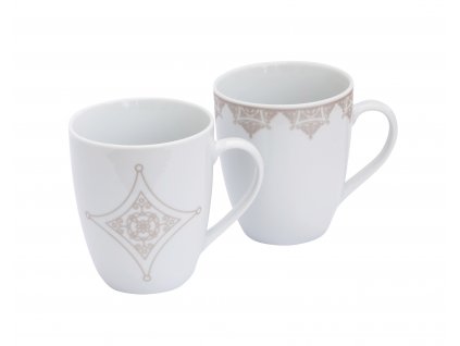 Porcelánový kávový hrnek, set 2 ks, objem 350 ml z kolekce porcelánu BAROKO od špičkové české značky by inspire.
