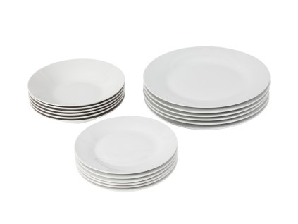 Jídelní souprava 18 ks z kolekce porcelánu EASY od by inspire.