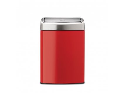Odpadkový koš 10 l Touch Bin® čtvercový - zářivě červená