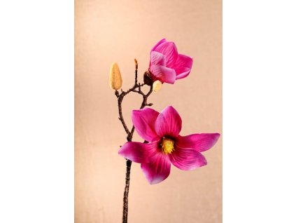 3 87P3 Aranžovací květina magnolie sytě růžová 46 cm