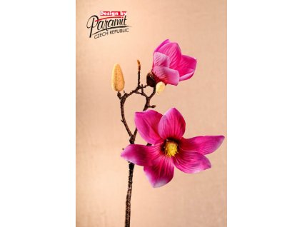 Dekorativní květina magnolie sytě růžová - Paramit - 3-87P3