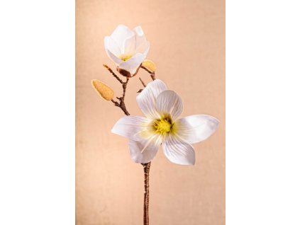 3 87W Aranžovací květina magnolie bílá 46 cm