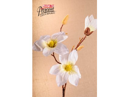 Dekorativní květina magnolie bílá - Paramit - 3-88W