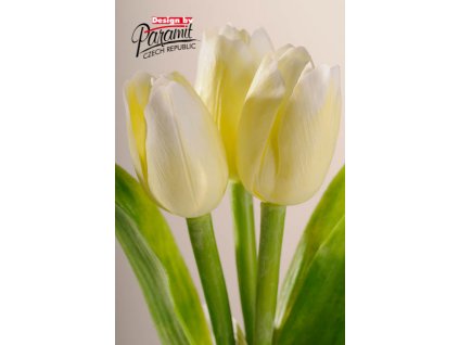 Dekorativní květina francouzský tulipán bílá - Paramit - 107W