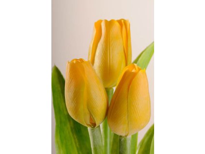 107Y Francouzský umělý tulipán žlutý 40 cm