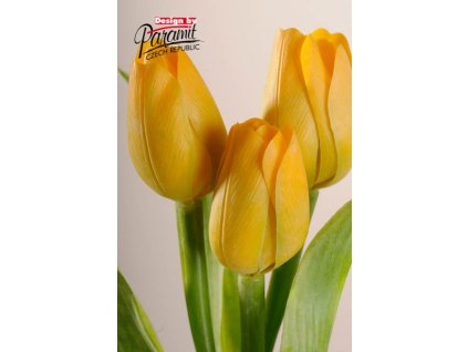 Dekorativní květina francouzský tulipán žlutá - Paramit - 107Y