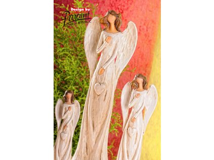 Figurka Anděl Líba se srdcem 40 cm - Paramit - X060-40