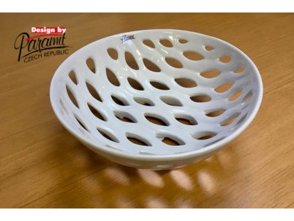 Děrovana miska bílá 22 cm - Paramit - 12083-22W
