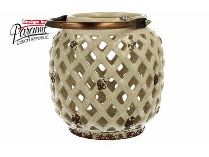 Porto lucerna krémová 17 cm - Paramit - 12047-17C