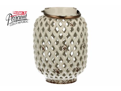 Porto lucerna bílá 28,5 cm - Paramit - 12047-28W