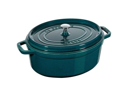 Hrnec oválný 31 cm/5,5 l - mořská modř - STAUB - 1103137