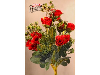 F68595 ruzicky 33 cm cervene od Paramit