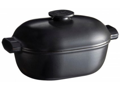 Keramický oválný hrnec na indukci s poklicí 4,5 l - Delight - Emile Henry - 776645