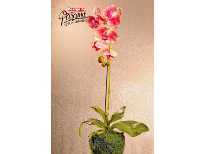 F71422 umělá květina orchidea 58cm růžová