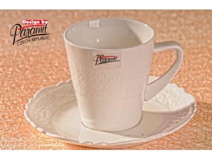 6509 sšálek s podšálkem krajka 150 ml