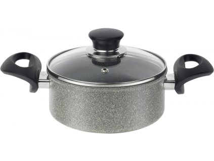 Kastrol Ferrara s poklicí 20 cm - povrch Granitium - Ballarini - FERG25D.20D