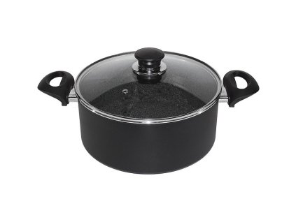Kastrol Bologna s poklicí 24 cm - povrch Granitium - Ballarini - 9N25-D.24