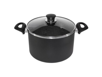 Hrnec Bologna s poklicí 24 cm - povrch Granitium - Ballarini - 9N78-D.24