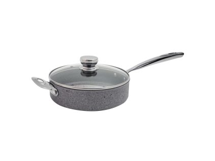 Hluboká pánev s poklicí Portofino 28 cm - povrch Granitium - Ballarini - 9Q96-D.28