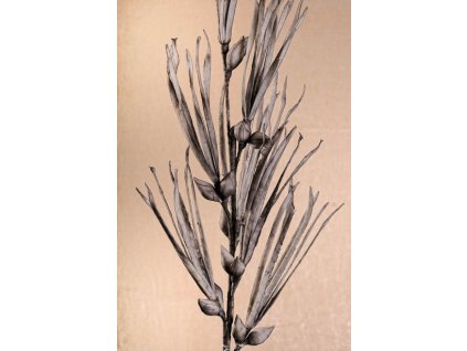 3 127GY Umělá květina šedá 120 cm