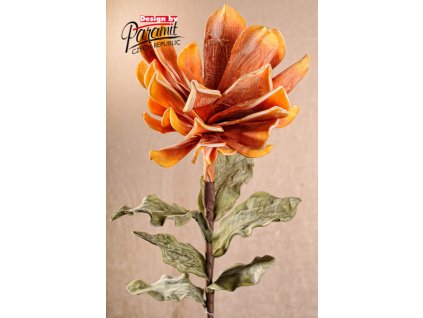 3 141Y umělá květina žluto oranžová 98 cm
