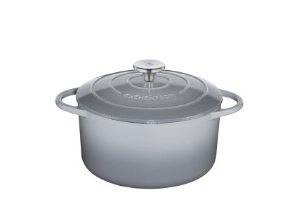 Litinový hrnec kulatý PROVENCE šedý - 26 cm - Küchenprofi - 0401001926