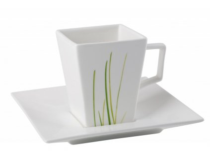 Šálek s podšálkem Quadro 160 ml GRASS - by inspire