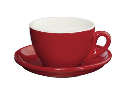 215182 ROMA presso šálek s podšálkem 100 ml červený CILIO