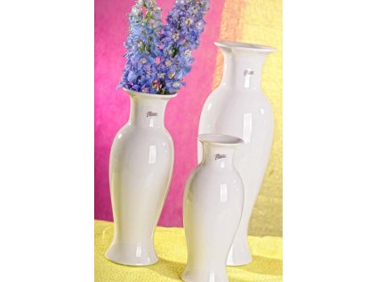 12052 40W Amfora váza bílá 40 cm