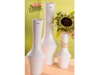 12096 36W váza Johana 36 cm bílá