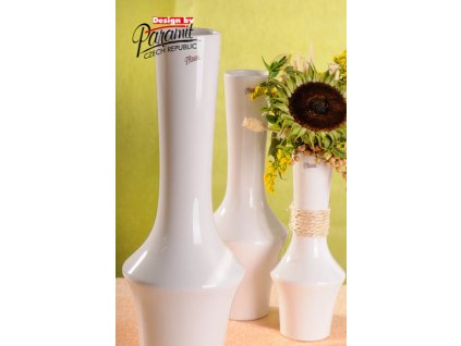 12096 45W váza Johana 45 cm bílá