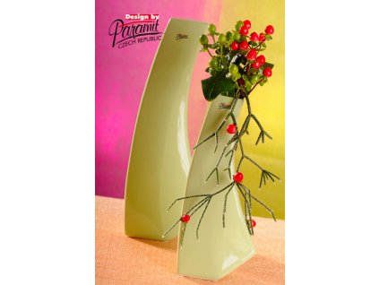 13011 28G váza Kos zelená 28 cm