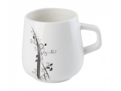 Hrnek Riverstone 280 ml BLACK - bílá/černá - by inspire 8069-00-02