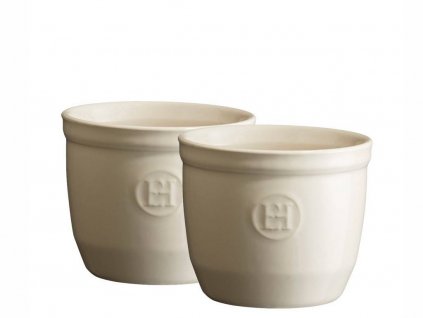 Ramequin set 2 ks 8 cm - slonová kost - Emile Henry - 024008