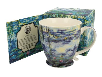 Claude Monet THe Water Lilies hrnek na stopce 450 ml Duo dárkové balení