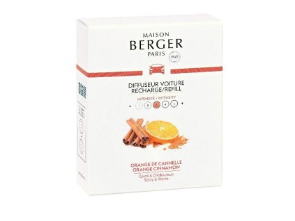 6435B Keramická náplň vůně do auta Pomeranč a skořice, 2 ksod Maison Berger Paris