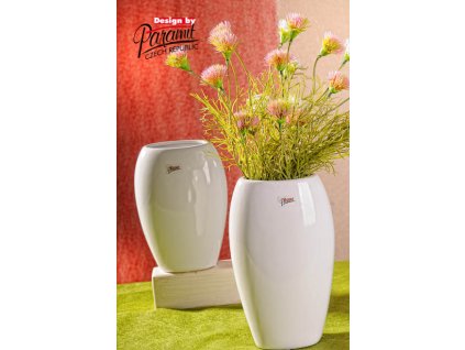 12099 24W Oreo bílá porcelánová váza 24 cm od Paramit