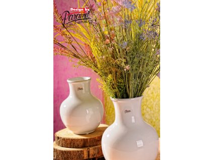 13019 19W Dorota bílá váza 19 cm od Paramit.