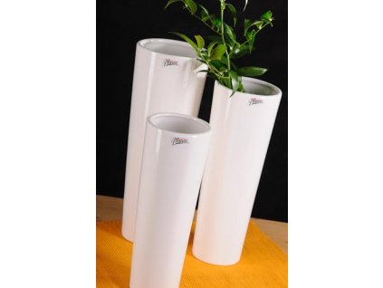 330 28W Coni váza bílá 28 cm