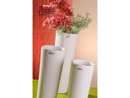 330 31W Váza Coni 31 cm bílá