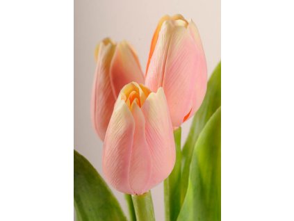 107A Umělý tulipán broskový 40 cm