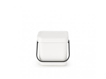 Sort & Go Waste Bin, 3L White 8710755209864 Brabantia 96dpi 1000x924px 7 NR 17464