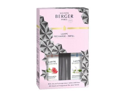 23970 NÁPLně DO KATALYTICKÉ LAMPY Zamilovaný ibišek a Jemné bílé pižmo 2x250 ml od Maison Berger Paris