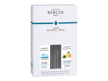 23973 Náplně do katalytické lampy Vůně oceánu a Verbena 2x250 ml od Maison Berger Paris